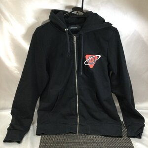 【中古品/TO】 ディーゼル パーカー ジップアップ ブラック系 DIESEL ユニセックス ENTERING AREA 87 エンタリングエリア RS0919/0030