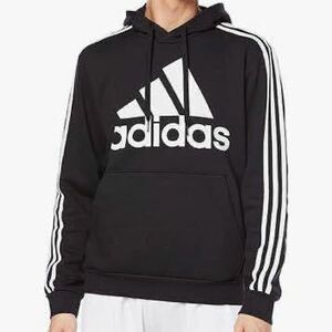 Adidas IYQ53 Essentials Fleece 3-Stripes Logo Hoodie Men