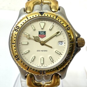 I840-ST10-561【電池交換済み/稼働】 TAG HEUER タグホイヤー セル S95.713M/E デイト メンズ 腕時計 クォーツ 箱付き