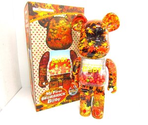 【未使用品】MY FIRST BE@RBRICK B@BY AUTUMN LEAVES Ver.1000％★AC25432