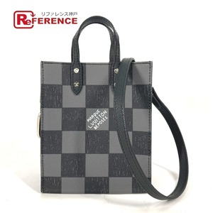 未使用 LOUIS VUITTON ルイヴィトン N60479 サックプラXS 2WAY トートバッグ ショルダーバッグ ダミエ チェッカーボード ブラック【中古】