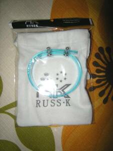 新品RUSS-Kクリア バングル ブレスレット ベルト ブルー