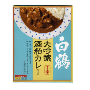 送料無料メール便 レトルトカレー 白鶴 大吟醸酒粕カレー たっぷりの牛肉とぶなしめじ 200g/5295ｘ１個