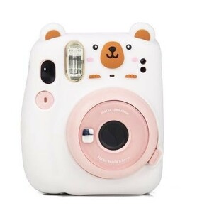 【迅速発送】チェキ　instax mini11　専用シリコンケース　くま