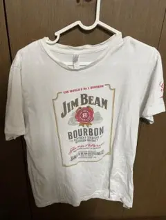 白Tシャツ　Tシャツ　JIMBEAM 企業Tシャツ ロゴ 白 サイズM