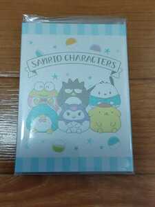 Y677:サンリオキャラクターズ　パタパタメモ　4柄×各20枚入り　新品未使用　けろっぴ　ばつ丸　ポチャッコ　ポムポムプリン　クロミ　サム