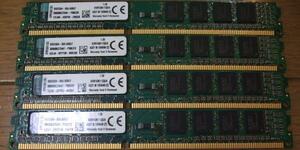 KINGSTON PC3-12800 DDR3-1600 4GB 4枚 合計 16GB 即決! 48_055