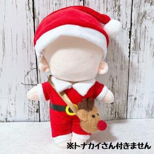 20cm ぬい服　クリスマス　サンタワンピースコーデセット