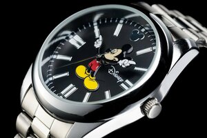 1円～ 1スタ アナザーヘブン×Disney限定MICKEYミッキーマウス別注コラボ時計オイスターパーペチュアル41mm7colors/ブラックBLACK