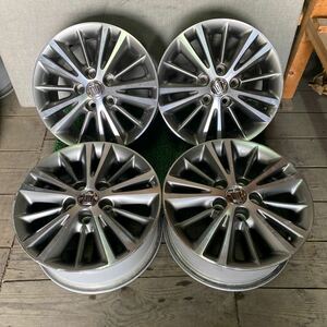 TOYOTA純正ホイール クラウンホイール 16インチ 16×7J OFF;+45 PCD;114.3-5H ハブ径;約60mm 傷あり、ガリ傷あり、錆びあり 4本 