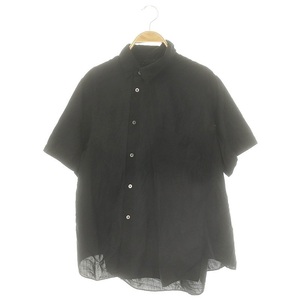 ブラックコムデギャルソン BLACK COMME des GARCONS 変形シャツ 半袖 S 黒 ブラック /MF ■OS レディース