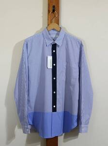 未使用品 定価14000円★TRISECT 2/TRISECT2/トライセクト◆シャツ ストライプ 切替 Mad combi SHIRTS JOURNAL STANDARD