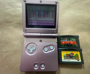 Nintendo GAMEBOY 任天堂 GBASP ゲームボーイアドバンスSP カーゼット3つ　動作品