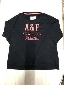 大幅値下げ!期間限定価格!コレクション処分中!売切中古品Abercrombie&FitchトレーナーLサイズこれからのシーズンにどうですか早い者勝ち!