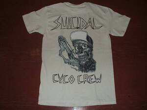 JB即決 SUICIDAL　TENDENCIES スーサイダル　テンデンシーズ ROAD CREW CYCO Tシャツ　白 Sサイズ　新品 80 90 ミュアー MIKO MUIR VANS D