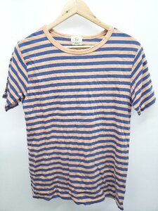 ◇ BEAUTY&YOUTH UNITED ARROWS ボーダー 半袖 Tシャツ カットソー サイズM ブルー オレンジ レディース P