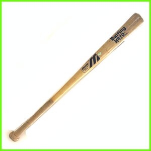 中古●ミズノ●軟式バット 木製バット Batting Hero PRO MODEL 長さ約75cm 重さ約510g傷多め　札幌