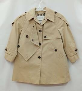 BURBERRY バーバリー トレンチコート 4062728 6Y 120cm ベージュ 通年