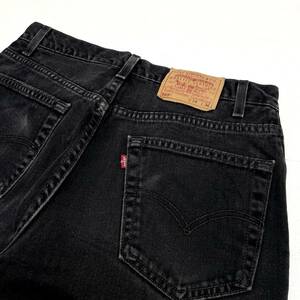 USA古着 00s Levi’s 505 ブラック デニム パンツ アメリカ製 W33 黒 ジーンズ リーバイス 00年代 ヴィンテージ オールド レア