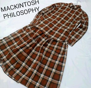 マッキントッシュフィロソフィー【MACKINTOSH PHILOSOPHY】シャツ&スカートチェック柄セットアップ