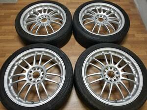 【美品】18インチ 7.5J +50 PCD112 RAYS RE30 鍛造 VW ゴルフ Golf 8K系 Audi アウディ A4 S4 4F系 A6 TT BMW ベンツ TE37 CE28 ZE40 G25