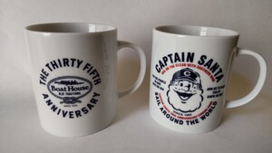 即決 希少 ボートハウス Boat House 35th キャプテンサンタ CAPTAIN SANTA 30th ANNIVERSARY 30 35周年 マグカップ セット 未使用品