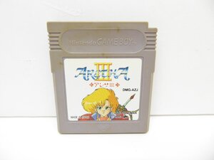 GB ゲームボーイ アレサIII ソフト ゲーム △WE1714