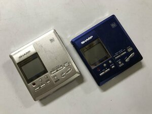 SHARP MD-MT831 ポータブルMDプレーヤー レコーダー 2点セット◆ジャンク品 [0145PSS]