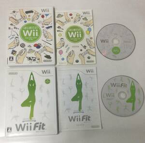 24Wii-015 任天堂 ニンテンドー Wii Wii Fit はじめてのWii セット レトロ ゲーム ソフト