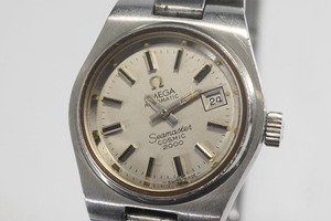 1円~【u898】OMEGA／オメガ　Ref.566055　Cal.684　 Seamaster／シーマスター　COSMIC 2000　自動巻き　レディース　正規品ベルト　腕時計