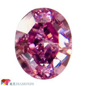 FANCY VIVID PURPLISH PINK 0.34ct OV/RT2085/GIA