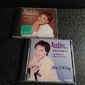 j（まとめて CD2枚 セット）ジュリー・アンドリュース　ブロードウェイ　Julie Andrews BROADWAY