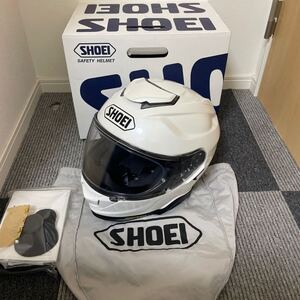 超美品 SHOEI ショウエイ GT-Air Ⅱ GT-Air2 フルフェイス ヘルメット Mサイズ 2019年 白 ミルナスホワイト オートバイ バイク 2輪 (143)