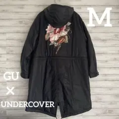 GUx UNDERCOVER 第2弾☆パデットコート　バラ　ブラック　Mサイズ