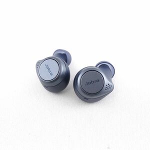 Jabra Elite Active 75t 左右イヤホンのみ USED美品 両耳 LR ノイズキャンセリング ヒアスルー機能 IP57 マイク ネイビー 完動品 V9925