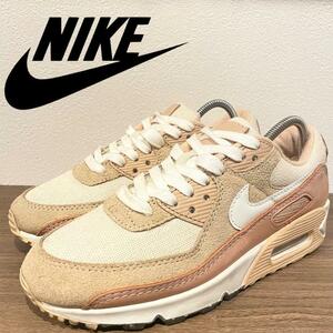 NIKE WMNS AIR MAX 90 TERRA VACHETTA TAN ナイキ エア マックス90 ベージュ コルク CW6209-212 レディース ローカットスニーカー 25cm