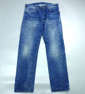 美品 リーバイス Levi’s 1954年 50Z1XX TALON42ジップ 復刻版 50154-0070 ペンキ ヴィンテージ加工 デニム ジーンズ メンズ W34 L32