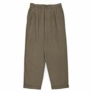 オールドギャップ OLD GAP 90s 2タック ウィップコード トラウザー パンツ チノ 珍品 ビンテージ 古着 (-3842) オリーブ W30 L30