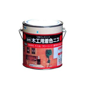 （まとめ買い）アサヒペン 油性木工用着色ニス 0.7L メープル 〔3缶セット〕