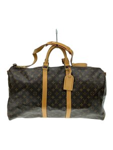 LOUIS VUITTON◆キーポル・バンドリエール55_モノグラム・キャンバス_BRW/PVC/BRW