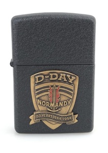 【1円～・未使用品】F0862 ZIPPO ジッポ ジッポー D-DAY NORMANDY ノルマンディー 50YEARS 1944-1994 オイルライター 火花確認済 缶ケース