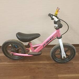 N38452● D-Bike ディーバイク キックバイク ides アイデス 子ども用自転車 バランスバイク ピンク 二輪 乗用玩具 ブレーキ付き おもちゃ