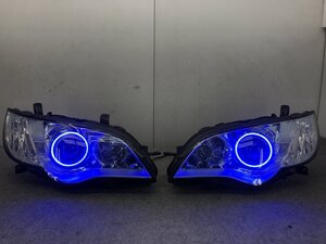 レガシィＢＰ５　ＢＬ５後期純正　最強ＣＯＢ　ＬＥＤブルーイカリング　ヘッドライト　T322