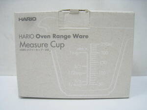 新品 HARIO ハリオ メジャーカップ 計量カップ 耐熱ガラス MJP-250-GR グレー 250ml 