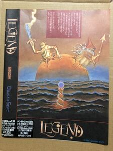 レジェンド LEGEND PC-8801mkIISR 5インチFD 超レア レトロゲーム クエイザーソフト フロッピーディスク 1987年 現状品当時物ケース無