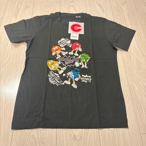 未使用●UNIQLO ユニクロ 企業 グラフィック T フードキャラクター/ユニT/ダークグレー/キギョウ/半袖/トップス/Tシャツ/ブランド★2280-4