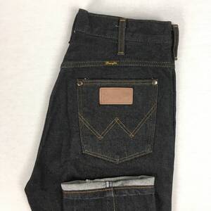 【美品】Wrangler ラングラー WL1741 センタープレス 日本製 ブラック デニム パンツ ジーンズ Sサイズ ジップフライ