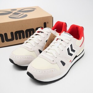 MH2336△hummel ヒュンメル*マラソナ MARATHONA スエード*シューズ 靴 スニーカー レディース*アイボリー系*25.0cm相当*箱付き