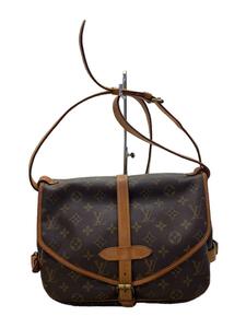 LOUIS VUITTON◆1)ソミュール30_モノグラム・キャンバス_BRW/PVC/BRW