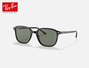 【新品】Rayban レイバン RB2193f-8647 LEONARD サングラス ブラックフレーム 黒縁 グリーンレンズ ユニセックス rb2193f-8647